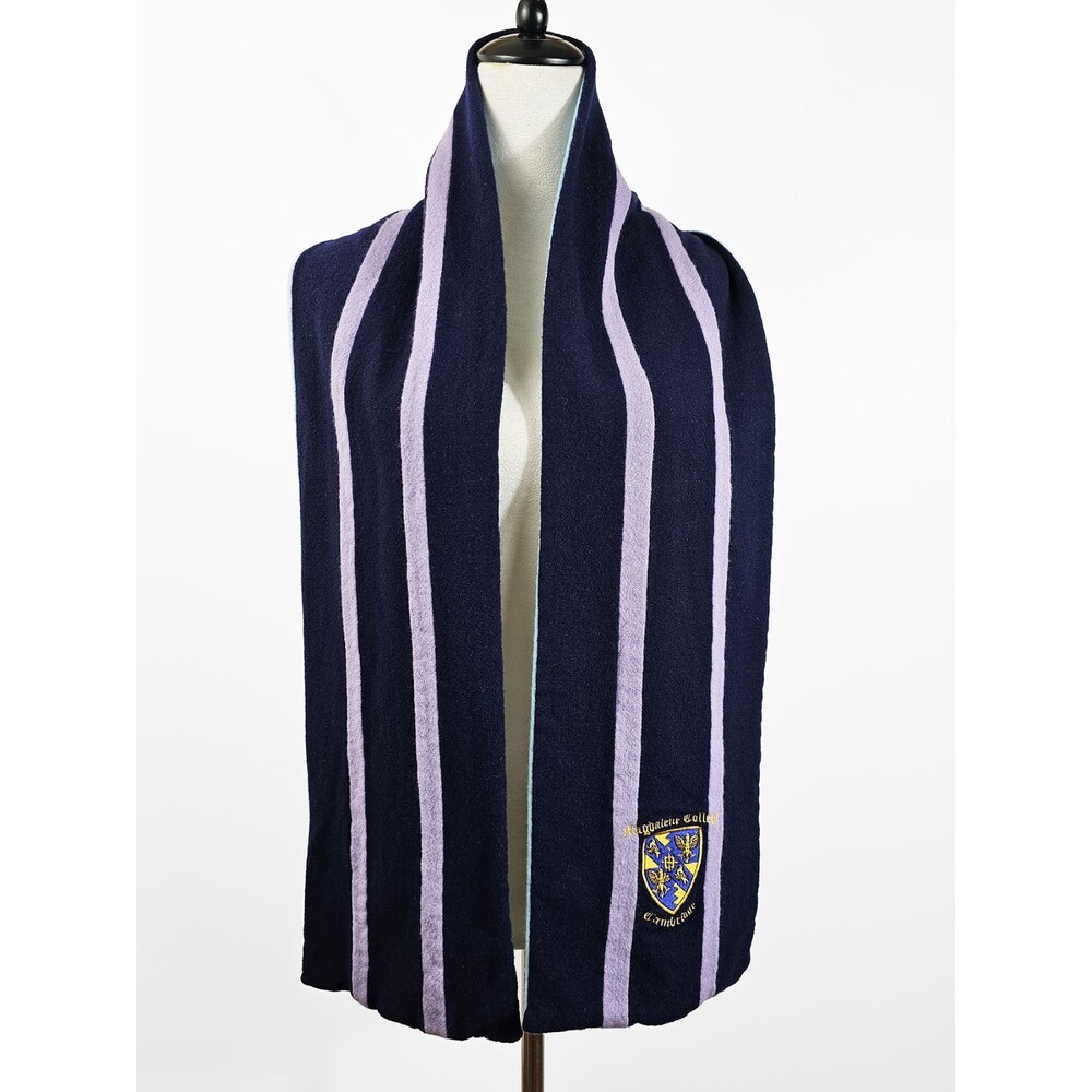 Cambridge University Magdalene College Ryder & Amies Wool Scarf Vintage England